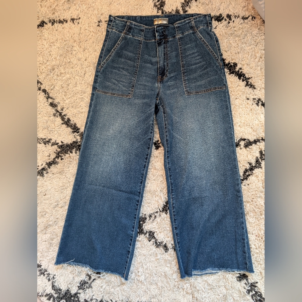 Kut From The Kloth Wide Leg Ankle Jeans